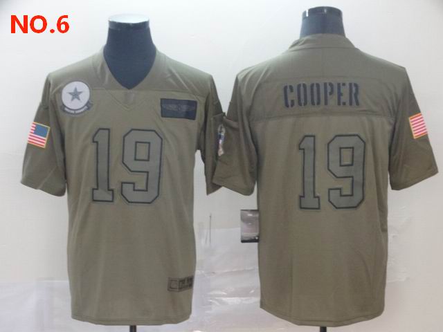 Men's Dallas Cowboys #19 Amari Cooper Jerseys NO.6;